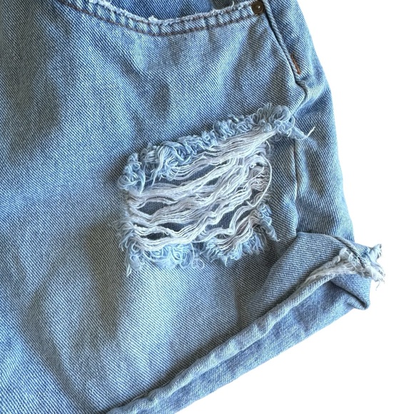 Billabong • Distressed Light Blue Denim Shorts - Picture 8 of 11
